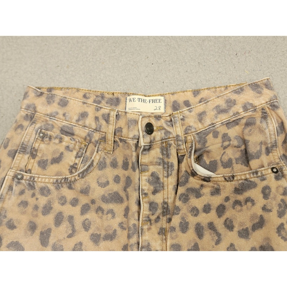 We The Free Leopard Print Jeans - Brown and Black - Picture 4 of 16